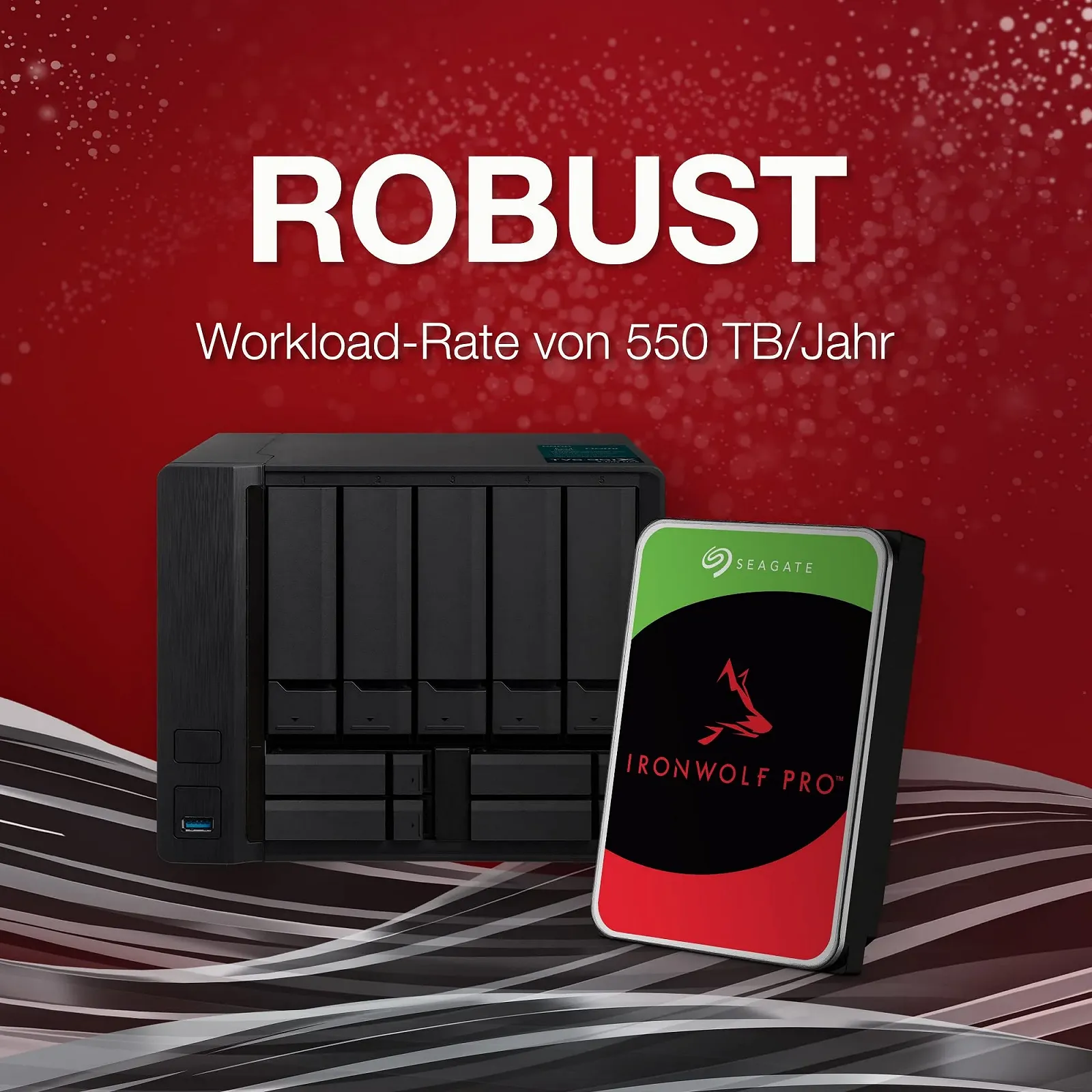 Внутрішній жорсткий диск Seagate IronWolf Pro ST8000NTZ01 8TB 3.5 дюйма 7200 об/хв 256MB SATA 6 GB/s, фото №3 Внутрішній жорсткий диск Seagate IronWolf Pro ST8000NTZ01 8TB 3.5 дюйма 7200 об/хв 256MB SATA 6 GB/s, фото №3