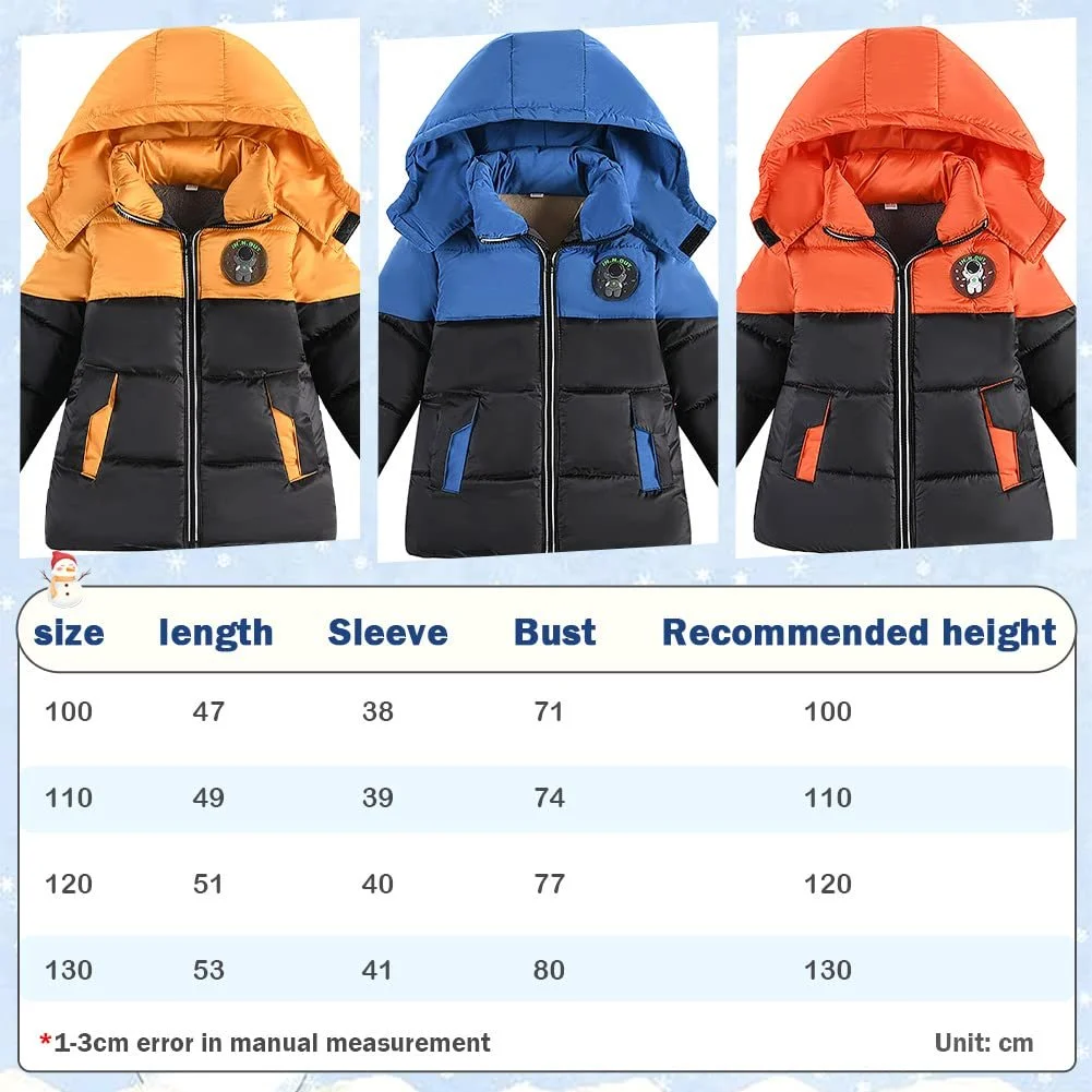 Зимова куртка з капюшоном для хлопчиків SXSHUN, тепла вітрозахисна парка з капюшоном, фото №4 Зимова куртка з капюшоном для хлопчиків SXSHUN, тепла вітрозахисна парка з капюшоном, фото №4