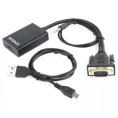 Переходник VGA to HDMI Cablexpert (A-VGA-HDMI-01), фото №1