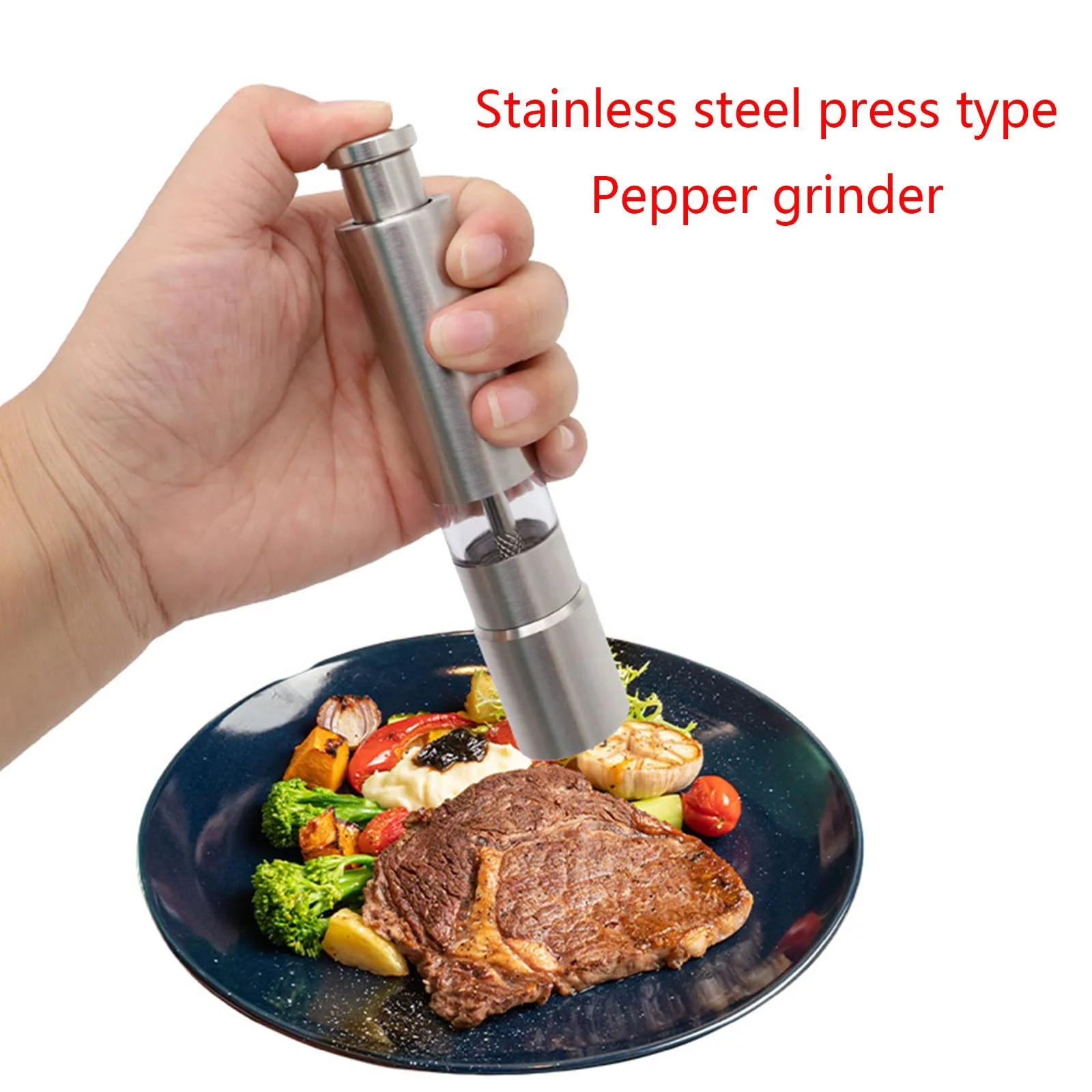 Ручний млин нержавіюча сталь для спецій для приготування їжі, фото №3