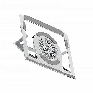 Подставка для ноутбука из алюминиевого сплава, регулируемая, для стола, держатель для ноутбуков 33-55,9 см (13-22 дюйма), регулируемая по высоте - Фото 1