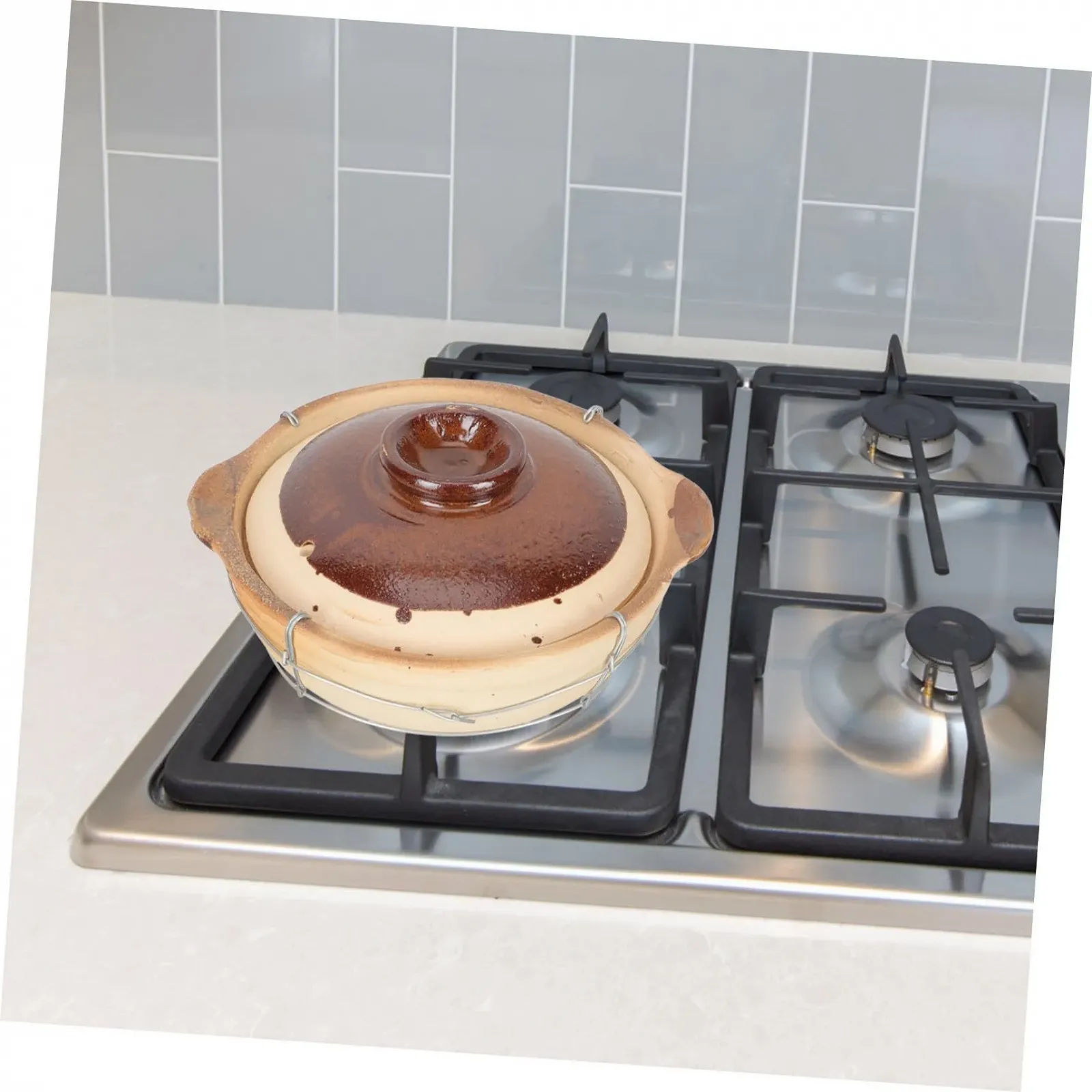 Горщик для запікання керамічний з ручкою 0.5 л, фото №6