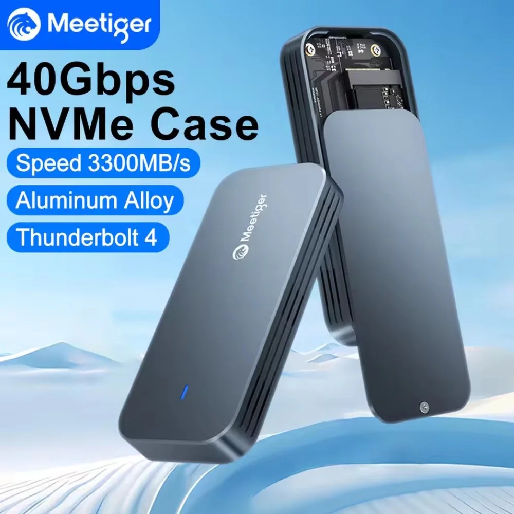 Зовнішній адаптер Meetiger PNU4-SE 40Gbps M.2 NVMe SSD to USB4, фото №1