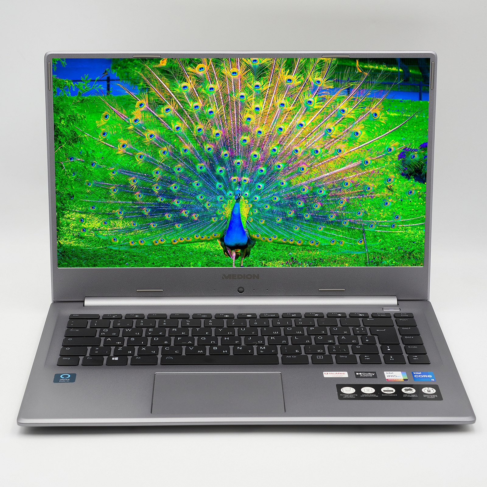 Ноутбук Medion Akoya S6645 Intel Core i5-1135G7 16 ГБ ОЗУ 256 ГБ SSD Nvidia GeForce MX450 Металлический корпус, фото №1