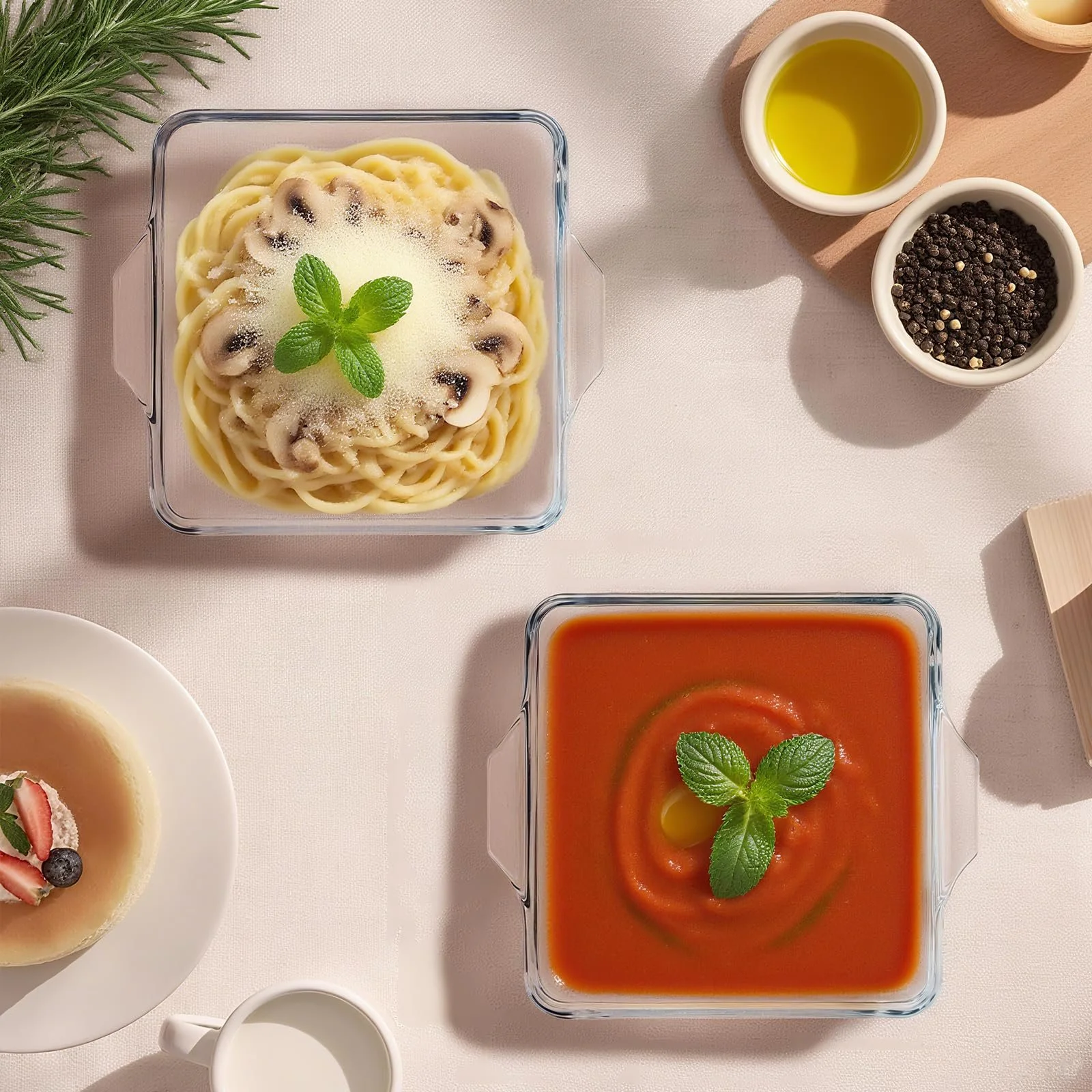 Форма для запекания IIRC 21,3 x 15 x 5 см 1 л стеклянная прозрачная, фото №6