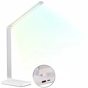 Настольная лампа Lunartec Desk Lamp Battery Алюминиевая CCT 280 Лм Аккумуляторная Серебристая/Белая - Фото 1