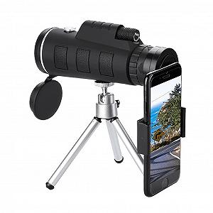 Монокуляр High Performance Zoom 40x60 з тримачем для смартфона та штативом для кемпінгу туризму водонепроникний - Фото 1