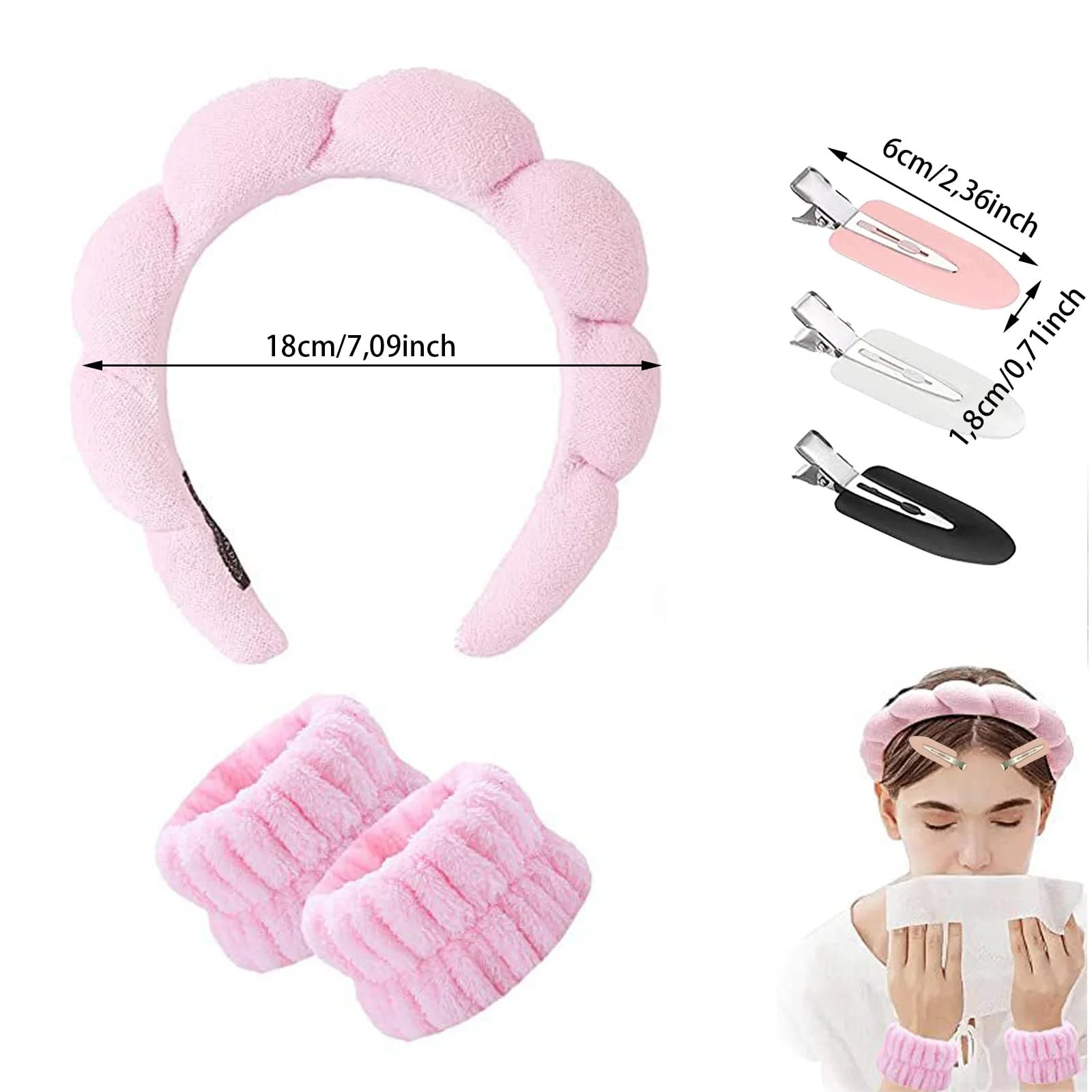 Обруч для волос Розовая, фото №2