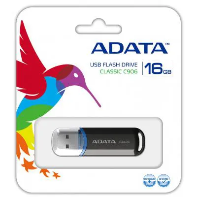 USB флеш-накопичувач ADATA 16Gb C906 Black USB 2.0 (AC906-16G-RBK), фото №4