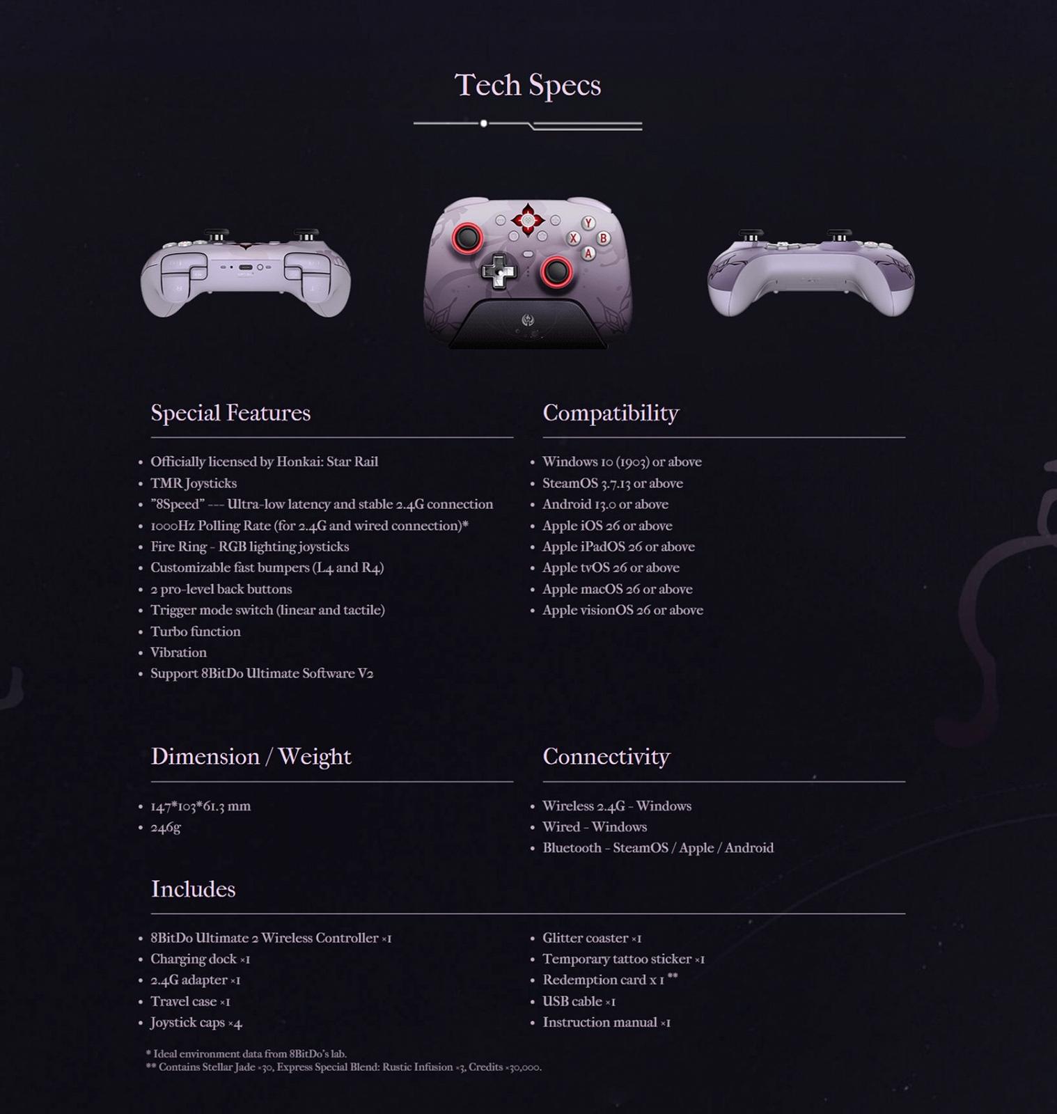 Геймпад 8Bitdo Ultimate 2 Honkai: Star Rail (Exclusive Collector’s Bundle), фото №7