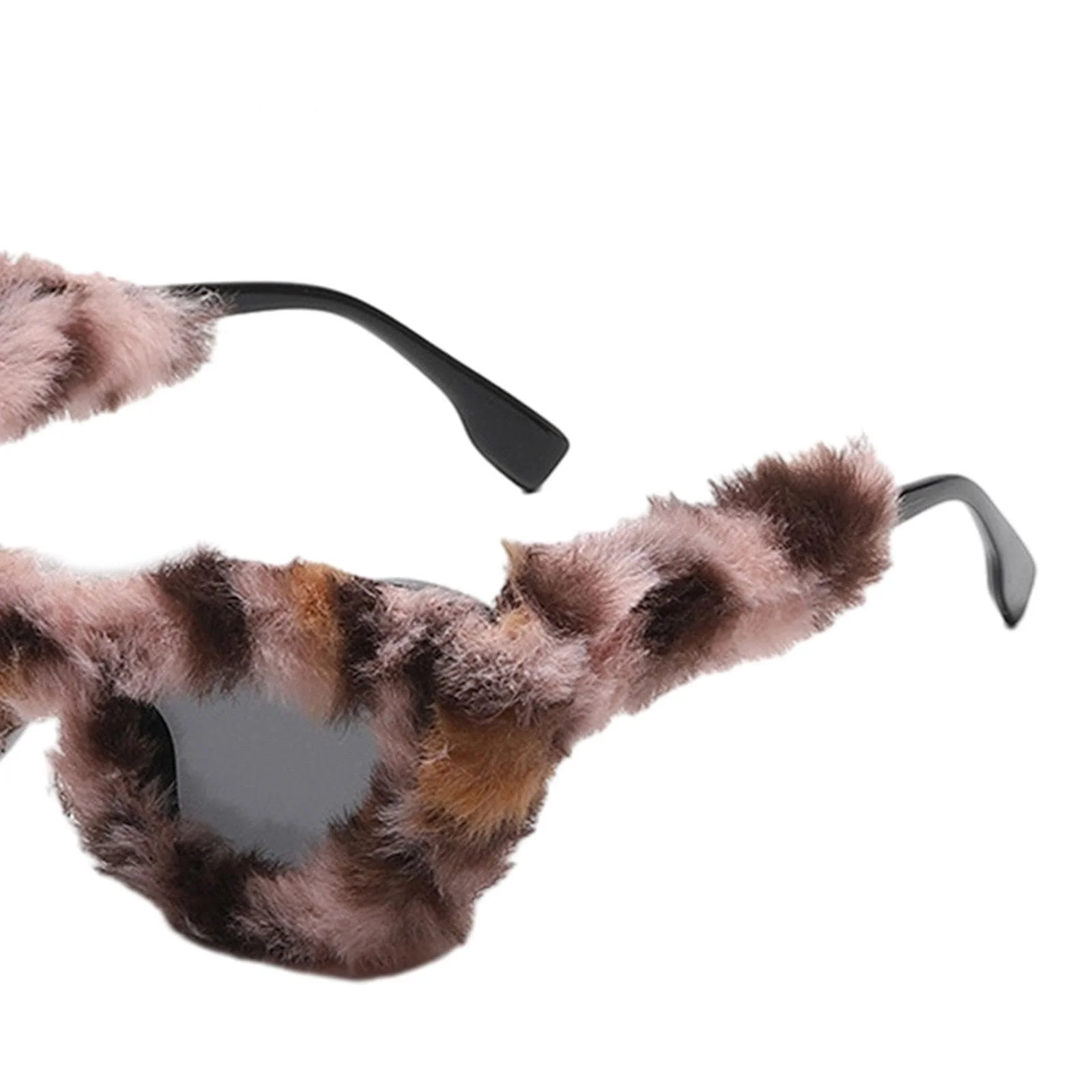 Женские меховые очки Зимние солнцезащитные очки, фото №2