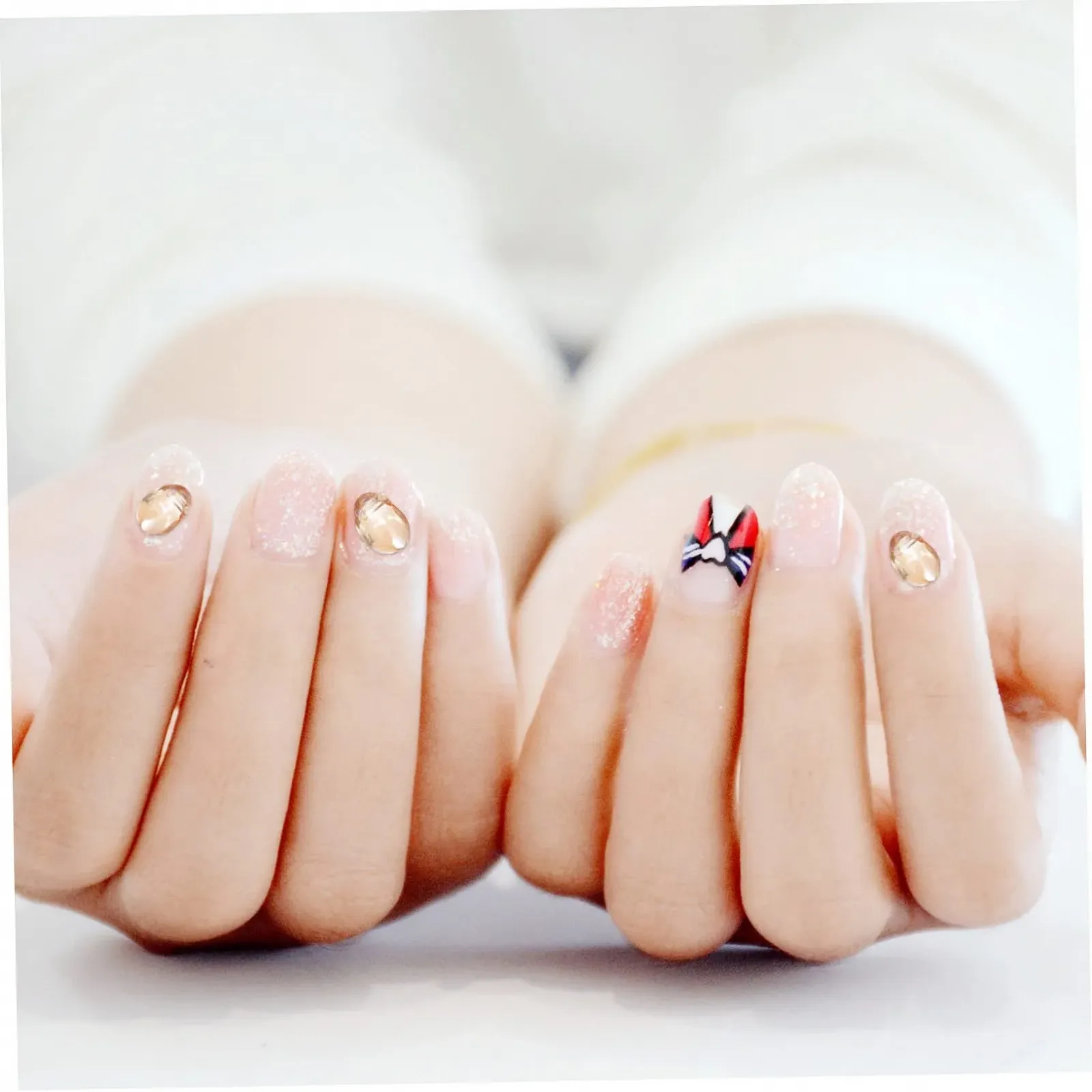 Кришталеві прикраси Різні самоцвіти Сумісні з гель-лаком Кольорові діаманти, фото №4