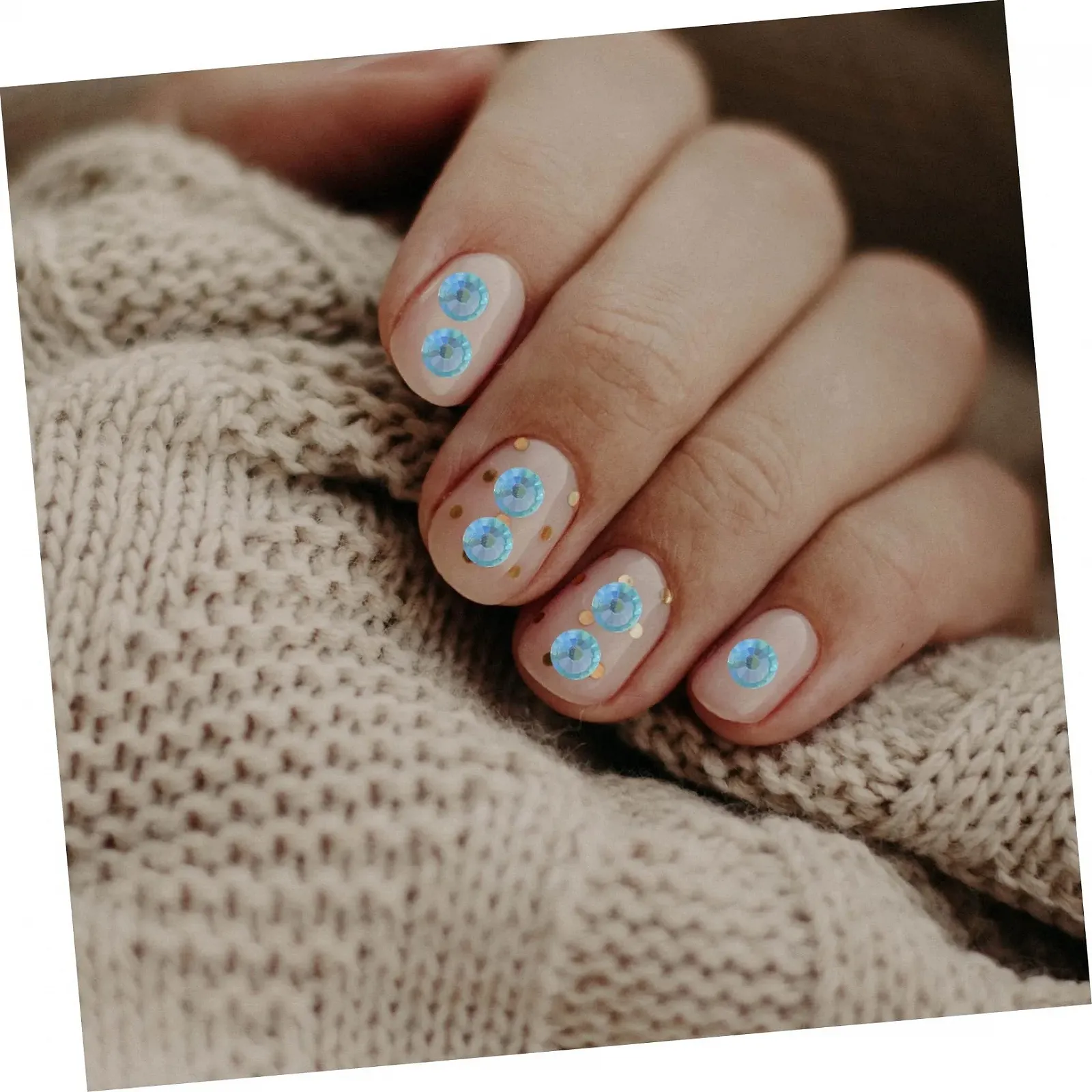 Стрази для нігтів 1440 шт. Плоскі скляні кристали, фото №7