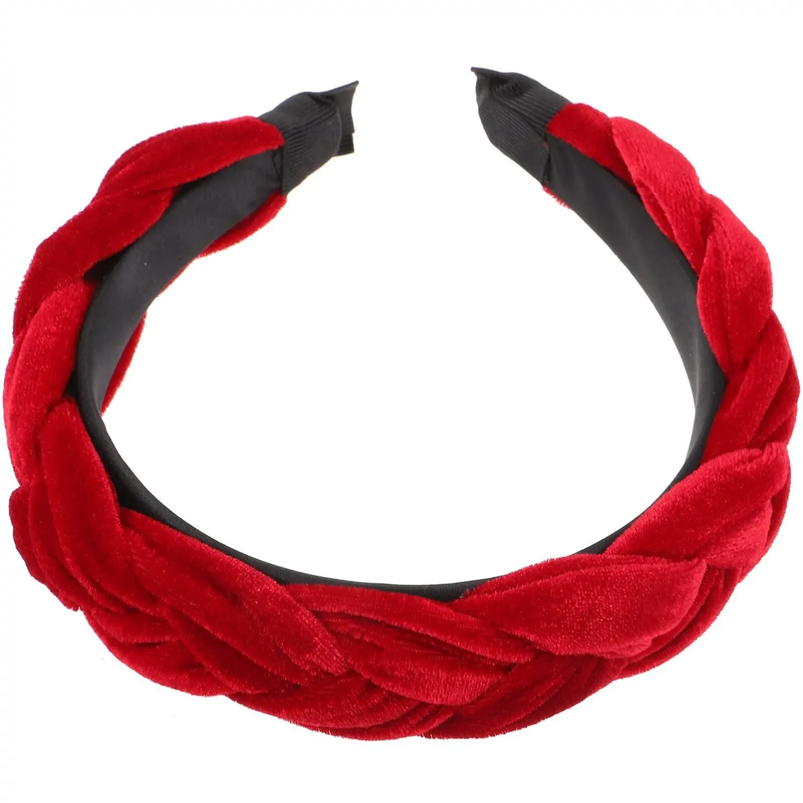 Обруч Luxshiny Бархатный плетеный, фото №1