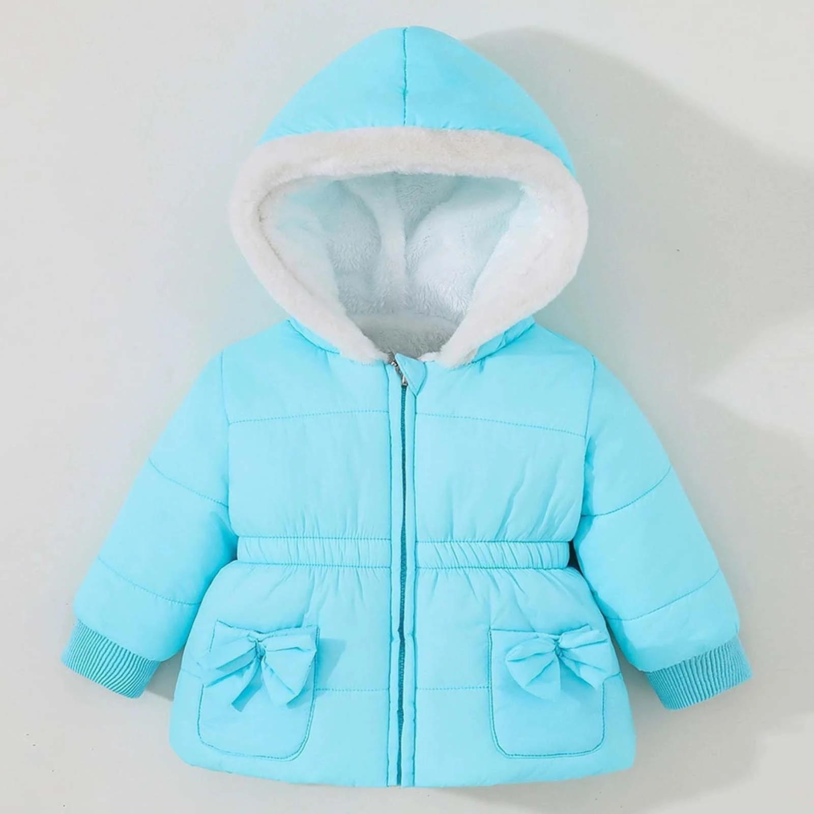 Зимова куртка для дівчат, тепла стьобана куртка, фото №3