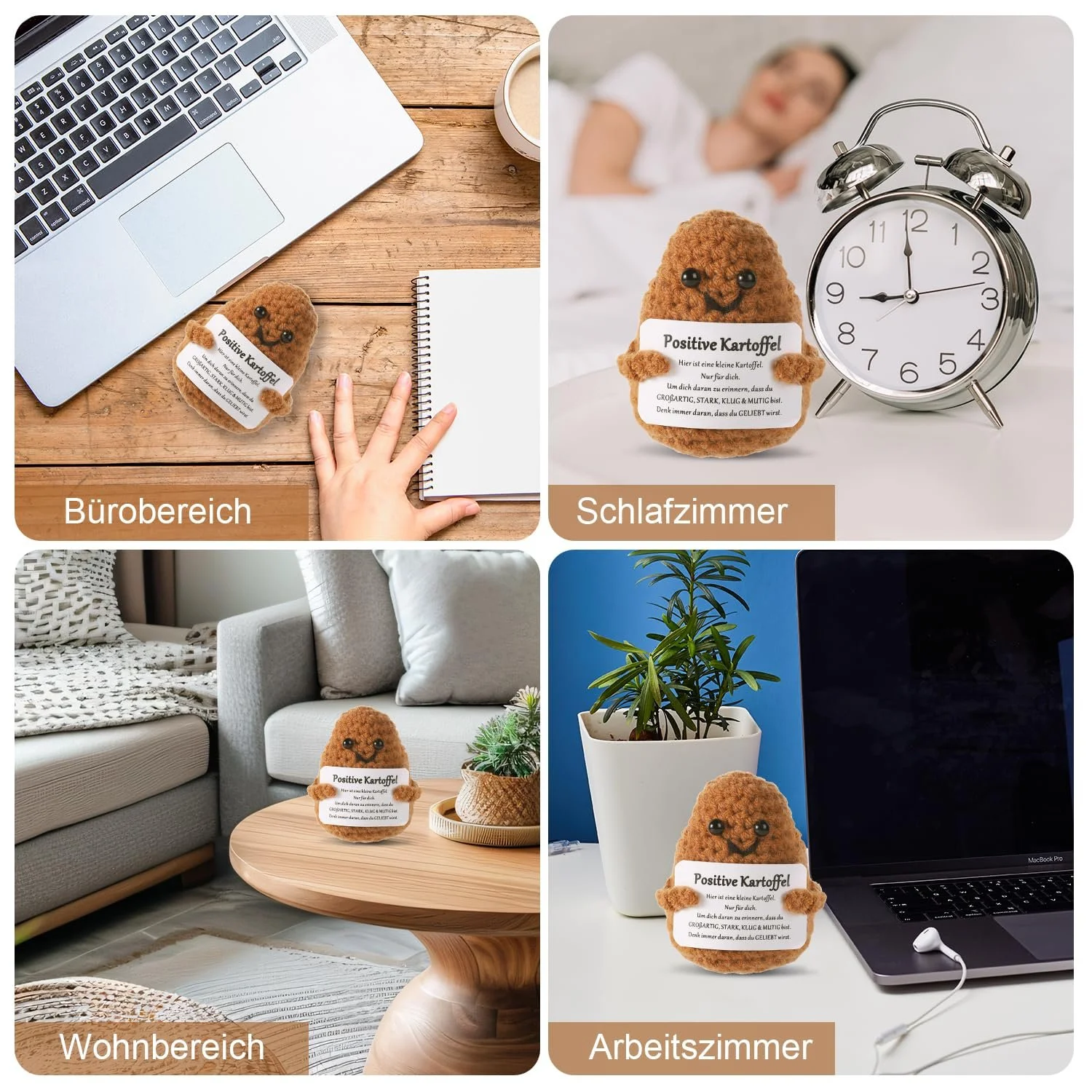 Игрушка PEUTIER Positive Potato Mini Картофель Вязаная Кукла Коричневый, фото №5 Игрушка PEUTIER Positive Potato Mini Картофель Вязаная Кукла Коричневый, фото №5