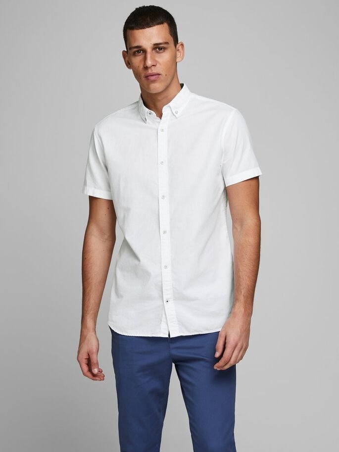 Рубашка Jack&Jones SlimFIT 12163857 Белый S, фото №1