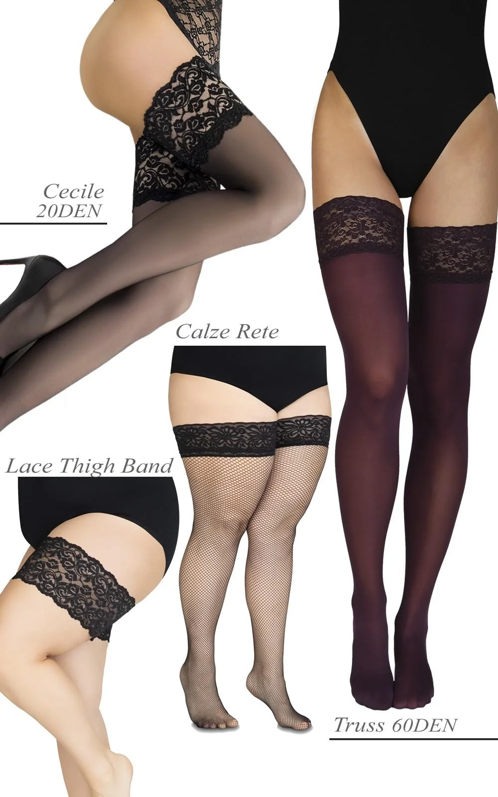 Женские гольфы до колена - Удобные Прочные Носки - Мягкие Универсальные Плотные Устойчивые Стильные - Сделано в Италии 89% Полиамид 11% Эластан, фото №8