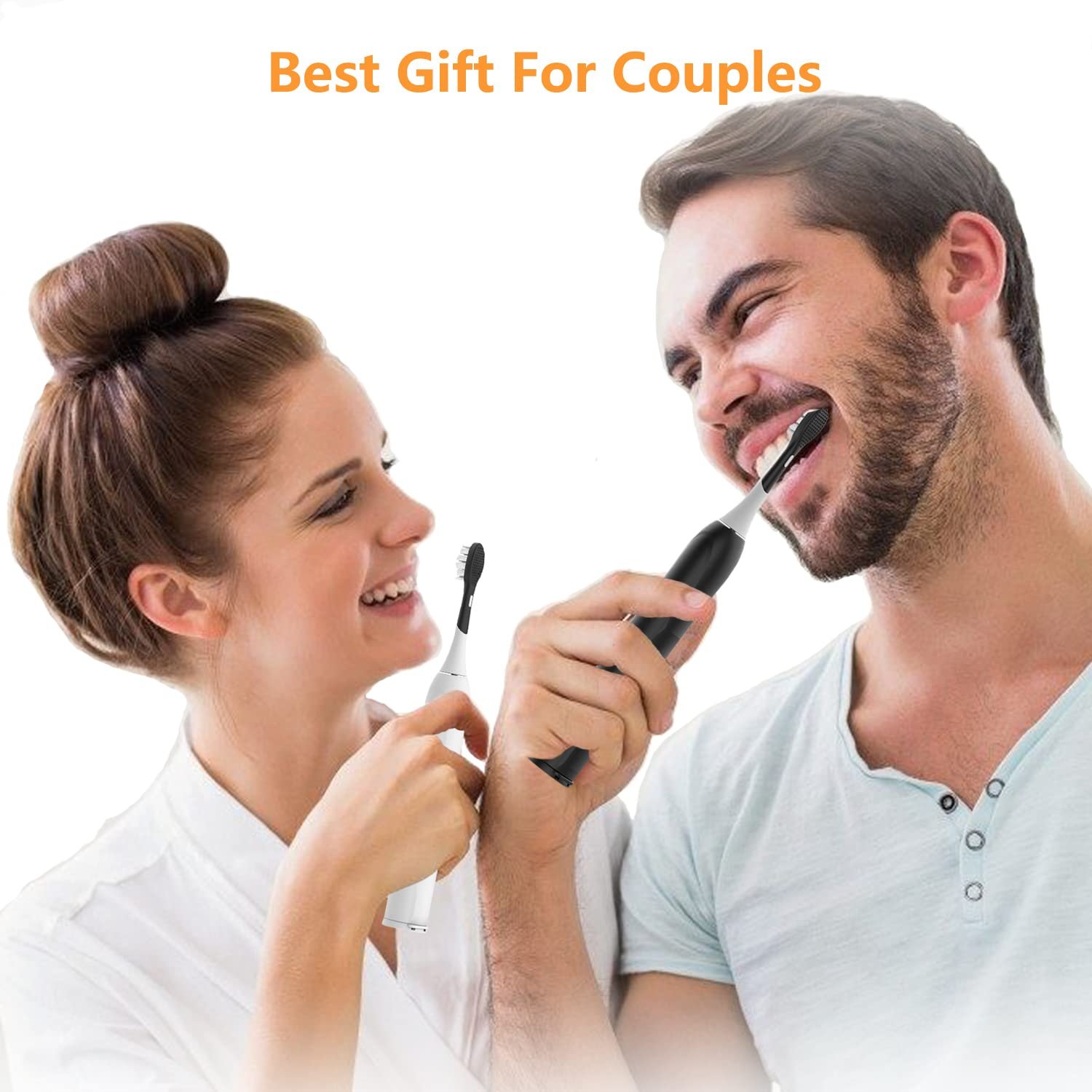 Електрична ультразвукова зубна щітка 39000 VPN Низький рівень шуму Акумулятор на 50 днів Чорна, фото №6