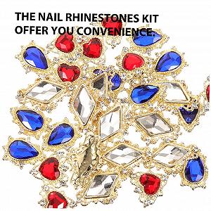 Стразы для ногтей Healvian Сердцевидные 120 шт. Блестящие украшения для дизайна ногтей synthetic.ua - Фото 1