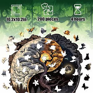 Пазл деревянный Tree of Life 200 деталей Animal Shape цена на synthetic.ua - Фото 1 Пазл деревянный Tree of Life 200 деталей Animal Shape synthetic.ua - Фото 1