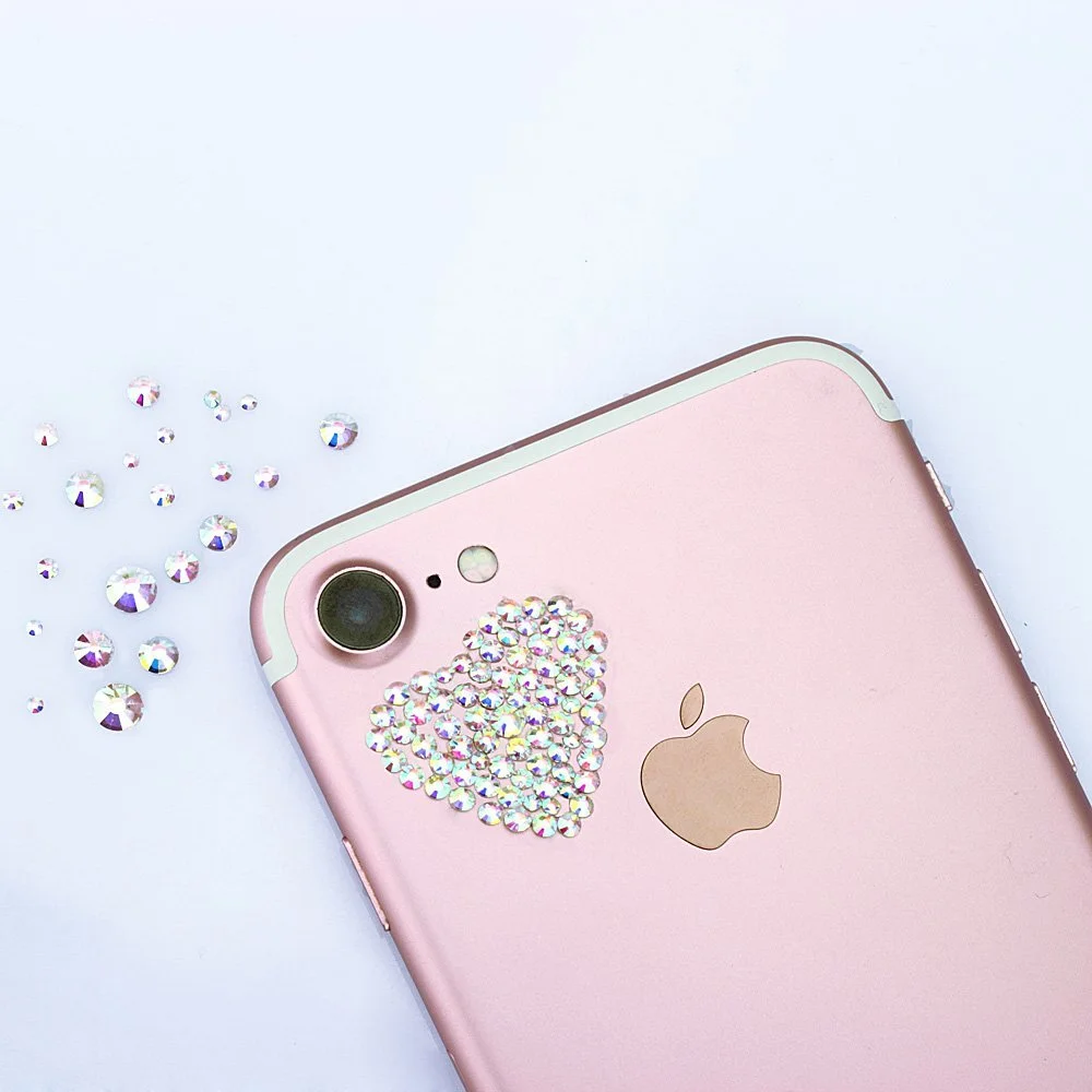 Штучні кристали Круглі Змішані Акрилові Стрази різних розмірів 1,5-5 мм Світло-рожевий та бірюзовий (1200 шт), фото №4