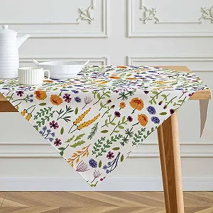 Скатертина Квіткова Акварельна Квадратна 85 x 85 см - Фото 1