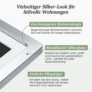 Цифровая фоторамка Apveelveer WiFi 10.1" 32 GB 2 GB RAM 1280 x 800 HD IPS Silver synthetic.ua - Фото 1