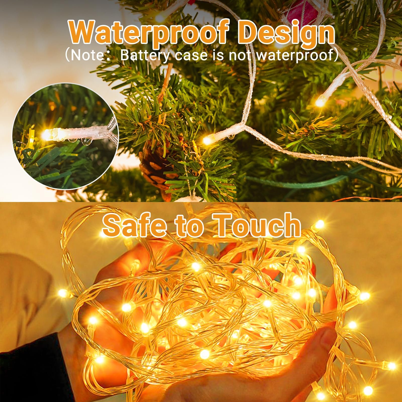 Гірлянда btfarm Fairy Lights 3 м, 30 LED, на батарейках, теплий білий, фото №5