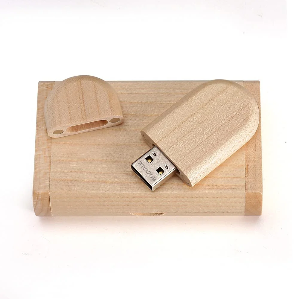 USB-накопичувач Wooden 16GB USB 2.0 Oval Wood, фото №2