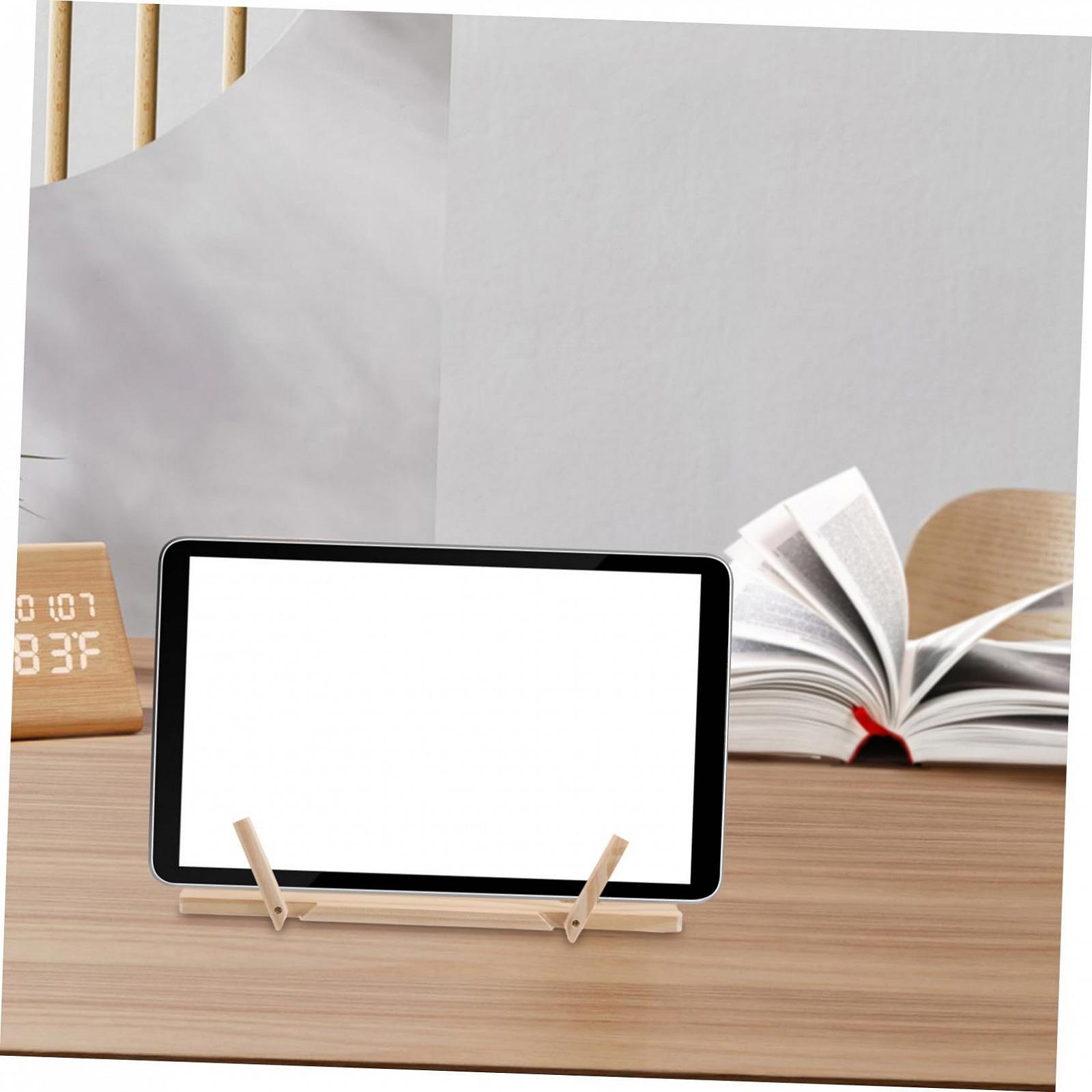 Підставка для книги Регульована складана дерев'яна Компактна ергономічна, фото №6