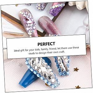 Украшения для ногтей Цветной Бриллиант 2 коробки synthetic.ua - Фото 1