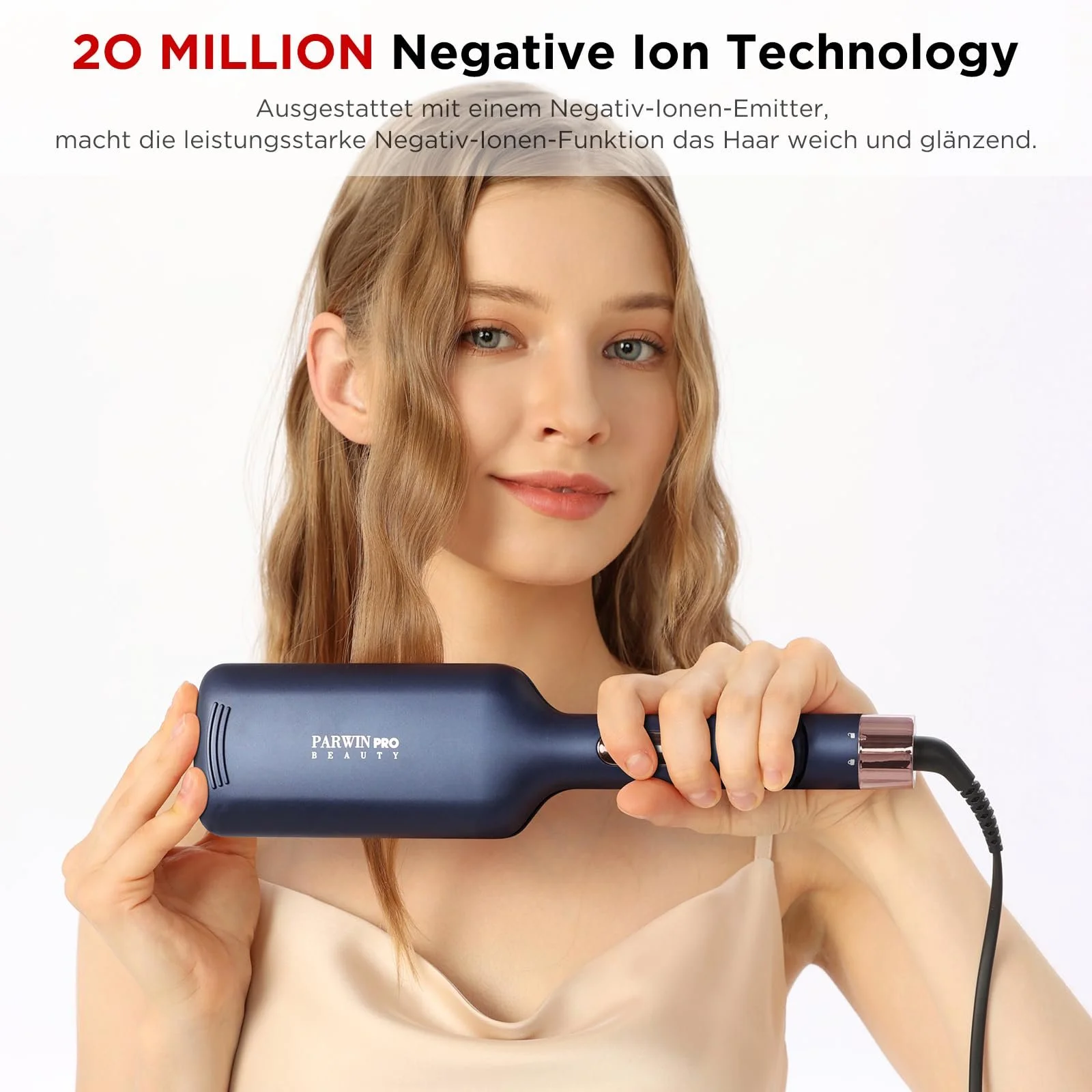 Тройная плойка для волос PARWIN PRO BEAUTY 32 мм 2 цилиндра 4 температурных режима Прусский синий, фото №5 Тройная плойка для волос PARWIN PRO BEAUTY 32 мм 2 цилиндра 4 температурных режима Прусский синий, фото №5