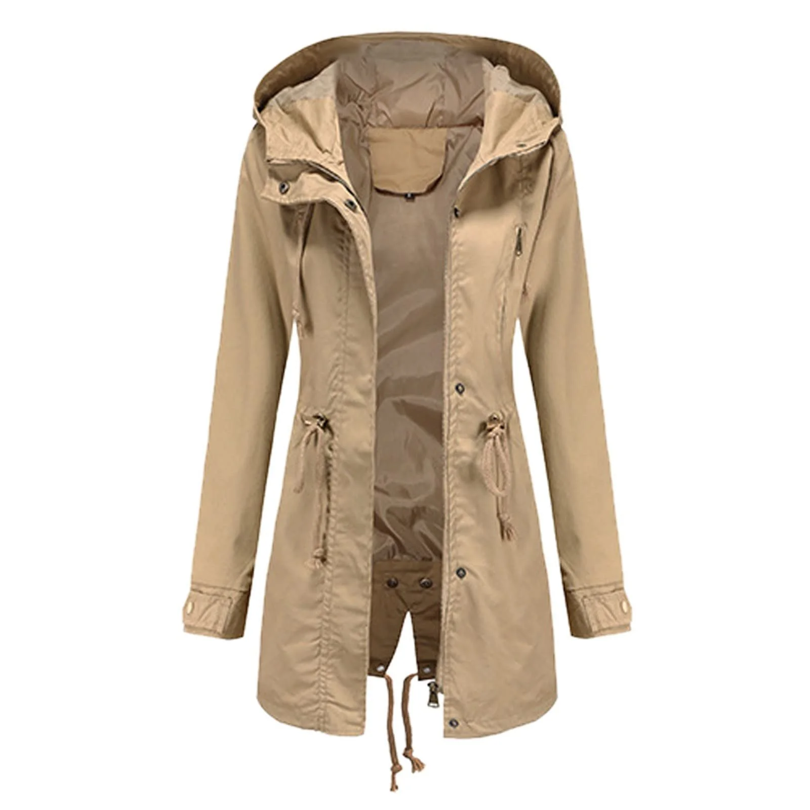 Вітровка Жіноча з Капюшоном Вільна Однотонна Стильна, фото №4 Вітровка Жіноча з Капюшоном Вільна Однотонна Стильна, фото №4