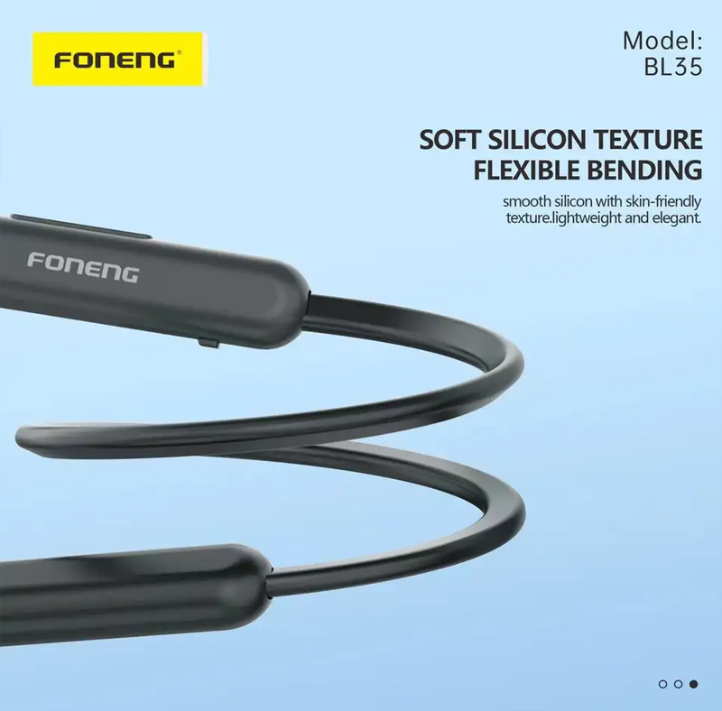 Беспроводные наушники на шею FONENG Sport Neckband BL35, фото №5 Беспроводные наушники на шею FONENG Sport Neckband BL35, фото №5