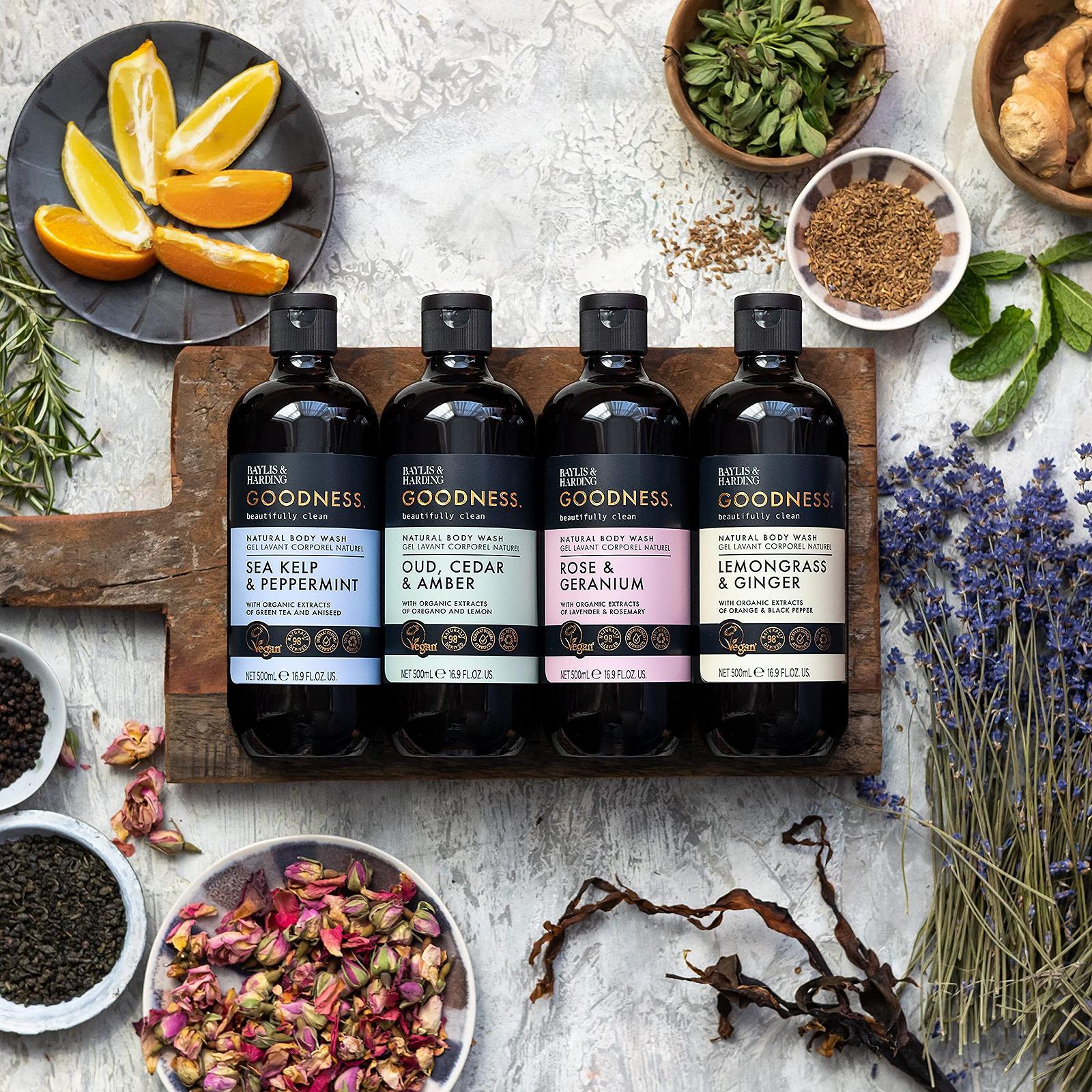 Гель для душу Baylis & Harding Goodness Лемонграс і імбир 500 мл 3 шт., фото №5