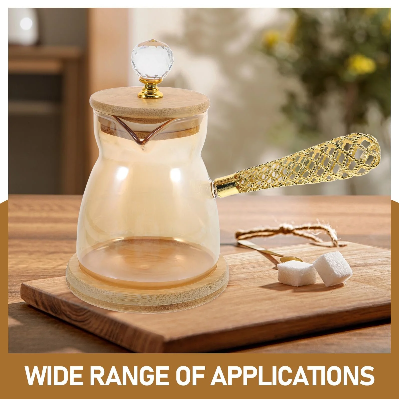 Кофейник NUOBESTY Ретро Стеклянный 350 мл, фото №9