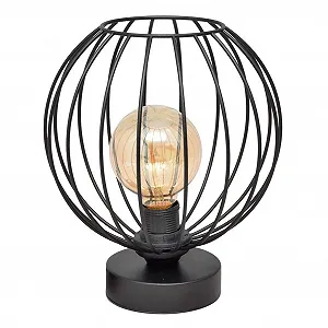 Настільна лампа Helam MERCURE 24 см Чорна - Фото 1