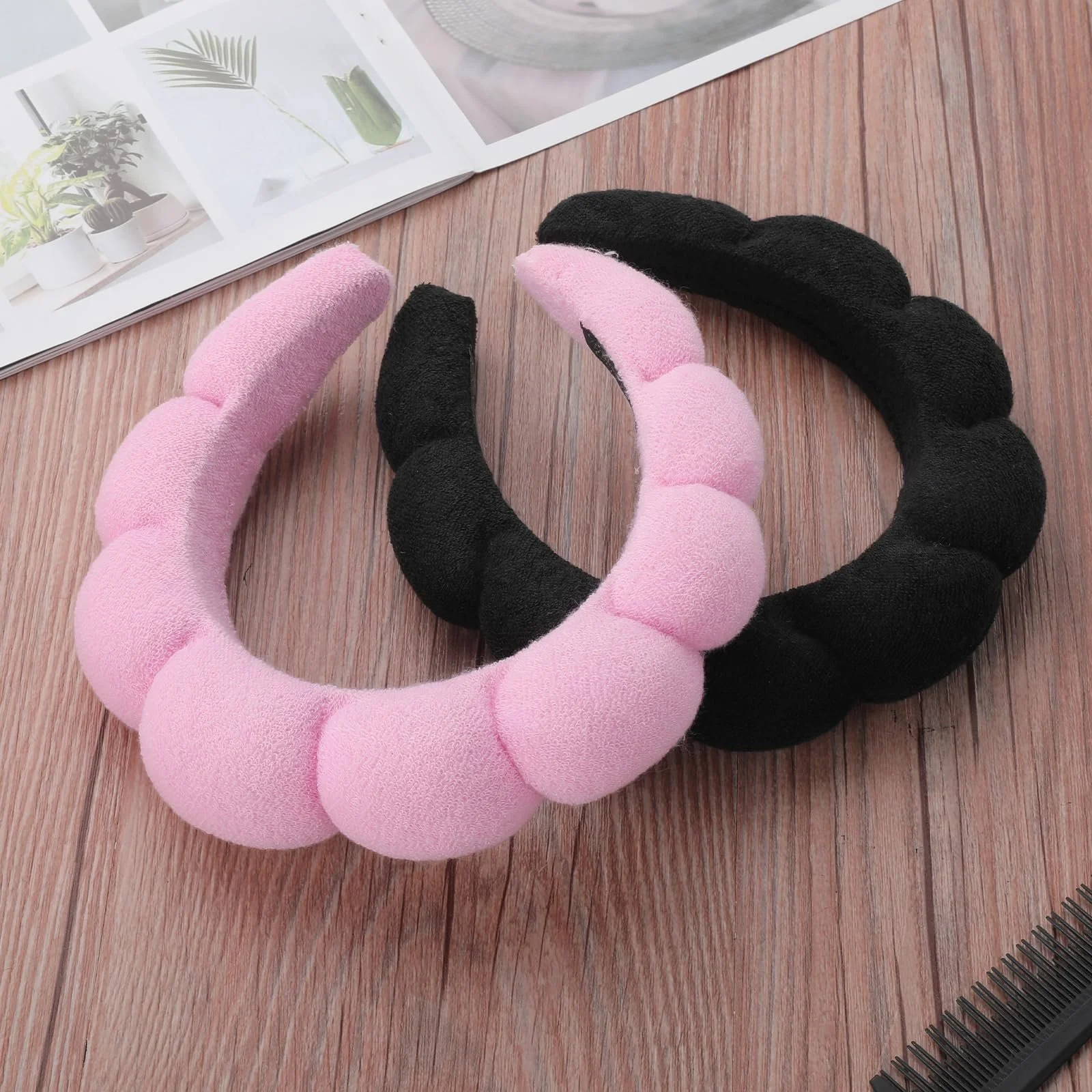 Обруч рожевий та чорний, фото №7