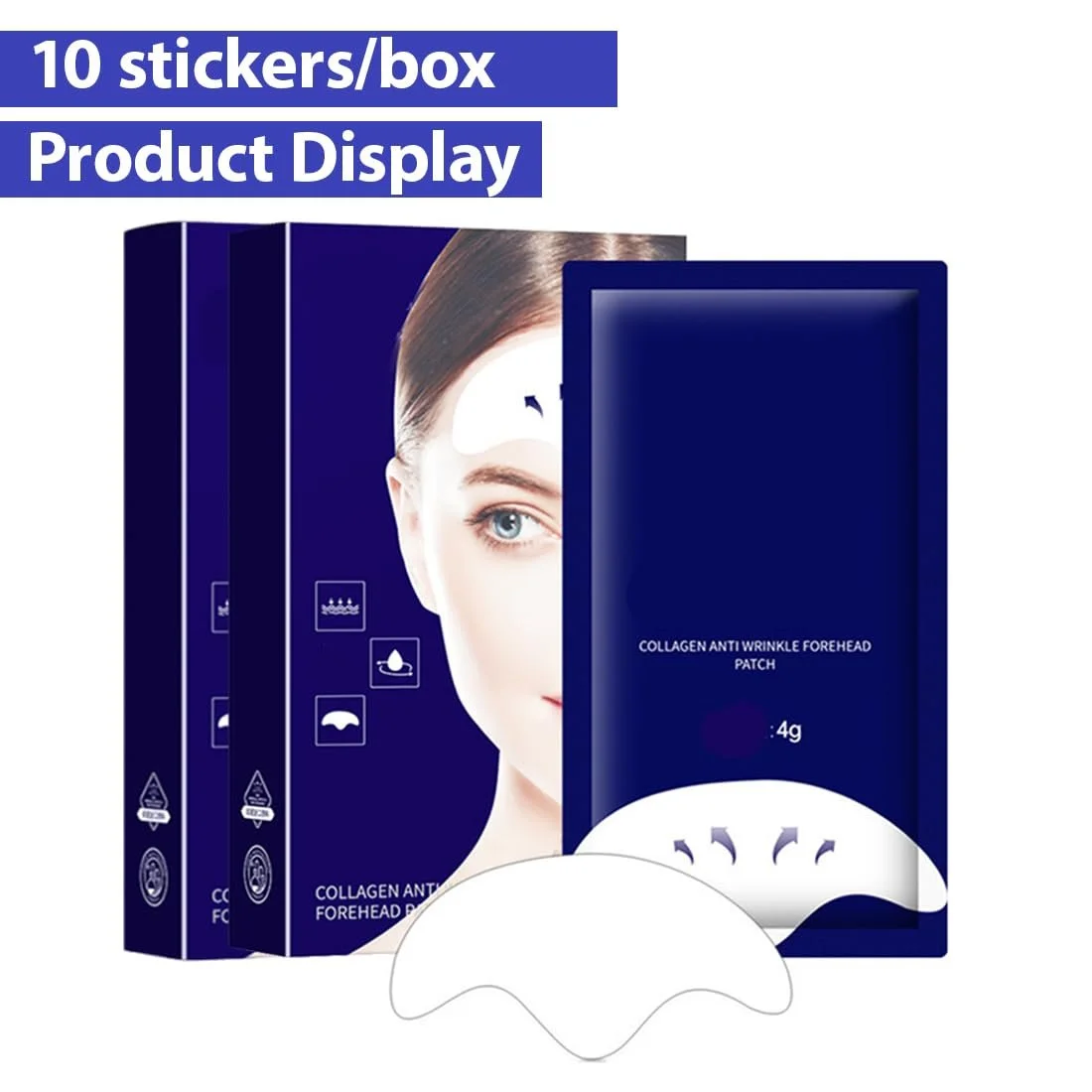 Пластыри JAWUZ для лба против морщин, 20 шт., фото №2