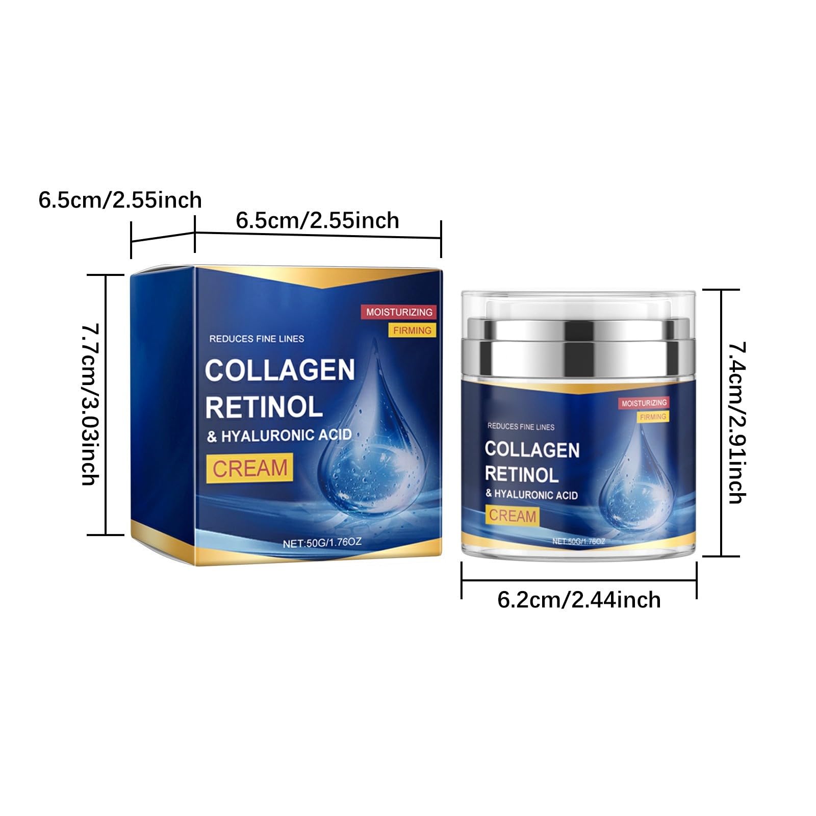 BB Крем Collagen Power & Wrinkle Smoothing AQm498 Зволожуючий для обличчя Підтягуючий Синій, фото №6