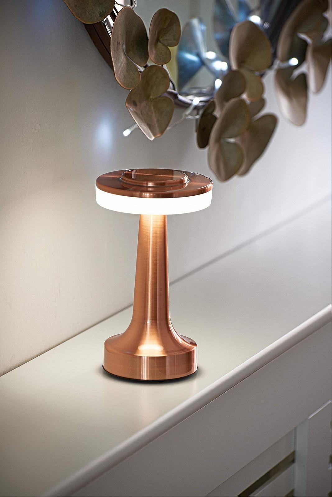 Настільна лампа Auraglow LED Touch Control Wireless Copper, фото №4