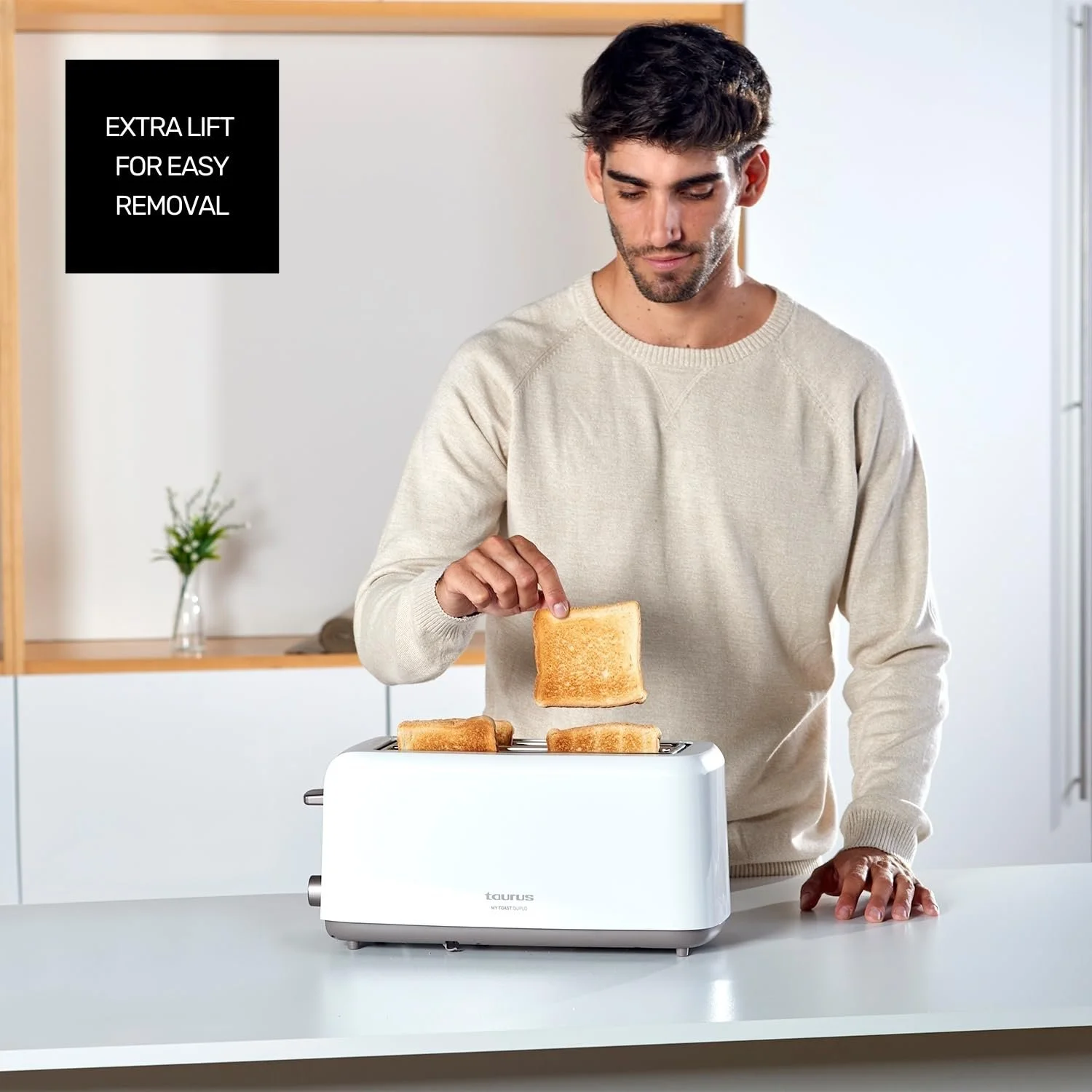 Тостер Taurus My Toast Duplo 1450W Білий, фото №4