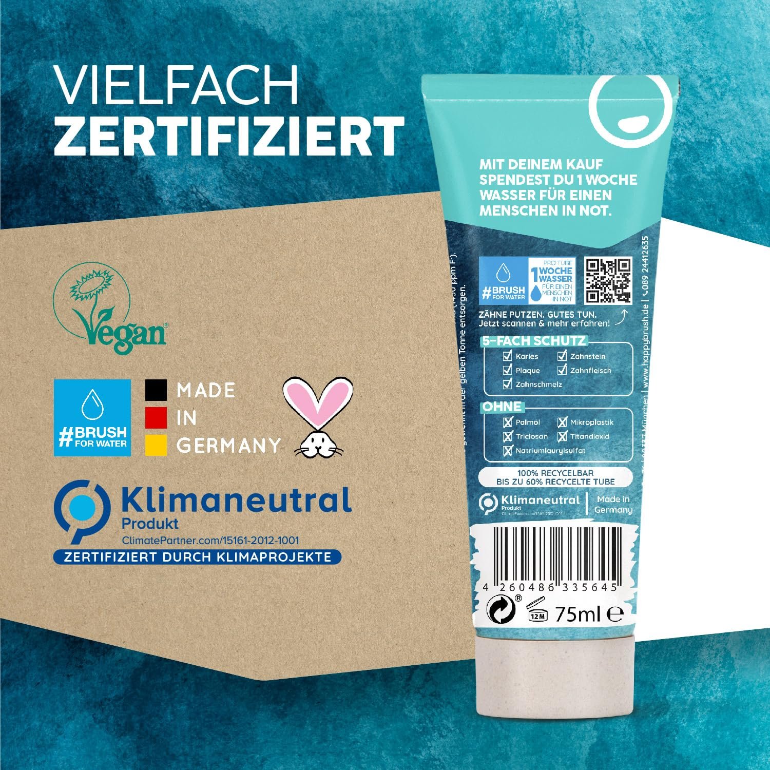 Електрична звукова зубна щітка happybrush Sonic Sound VIBE 3 Black/Mint, фото №6