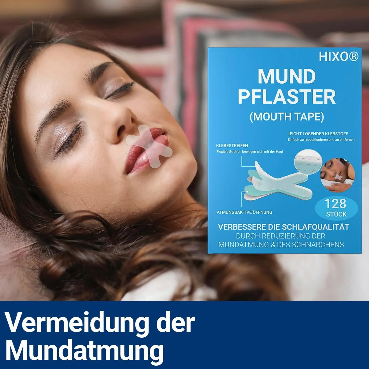 Пластирі для рота проти хропіння, 128 шт. Ніжна стрічка, фото №4