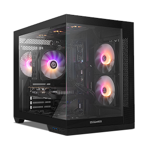 Корпус Nox Hummer Astra Neo / без БЖ / Mid-Tower / Без БП / ATX, M-ATX, ITX / USB Type-C / Панорамне стекло / Чорний - Фото 1