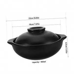 Глиняная кастрюля Cabilock японская керамическая с крышкой термостойкая synthetic.ua - Фото 1