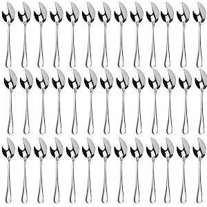 Ложка чайна з нержавіючої сталі 17 см, полірована, для десертів, чаю, кави, супу, 50 шт - Фото 1