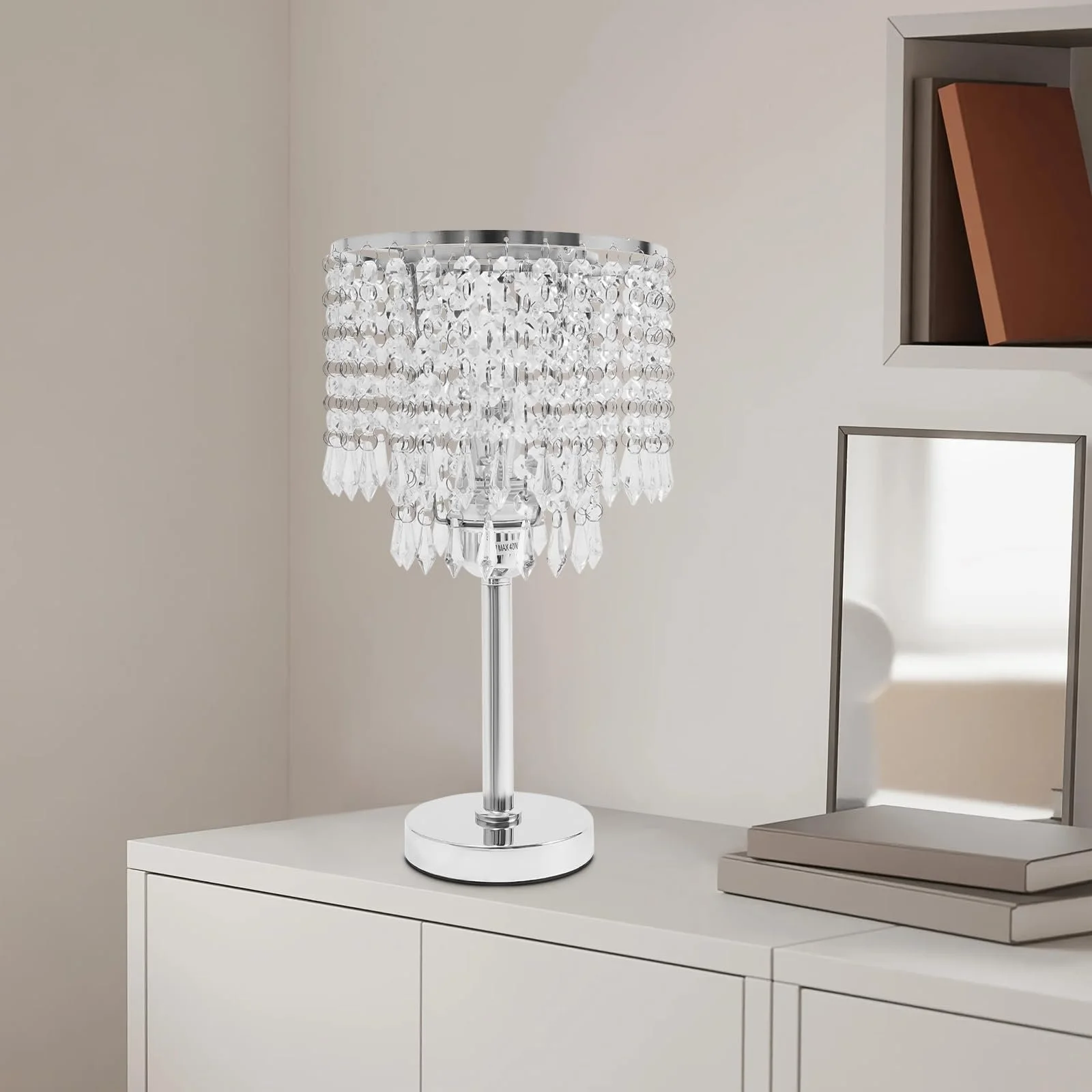 Настільна лампа 100 W Для підвіконня 22 x 22 x 29 см E27 (Срібляста), фото №7