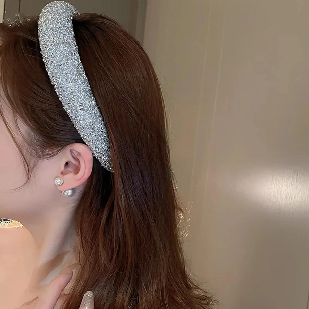 Обруч для волосся зі стразами, фото №3 Обруч для волосся зі стразами, фото №3